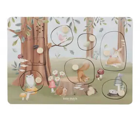 Little Dutch Vkládací puzzle se zvukem Forest Friends / od 12 měsíců