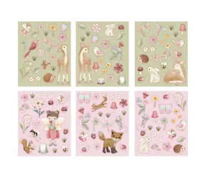 Little Dutch Sada se samolepkami Fairy Garden / od 3 let