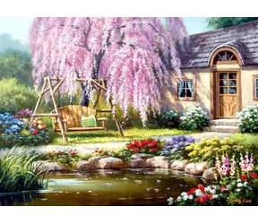 ANATOLIAN Puzzle Chata u třešňového stromu / 1000 dílků / od 12 let