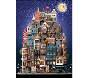 ANATOLIAN Puzzle Hvězdná noc v Amsterdamu / 1000 dílků / od 14 let