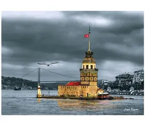ANATOLIAN Puzzle Nostalgická Dívčí věž, Turecko / 1000 dílků / od 12 let