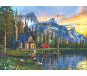 ANATOLIAN Puzzle Západ slunce na chalupou / 1000 dílků / od 12 let
