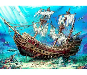 ANATOLIAN Puzzle Ztroskotaná loď / 1500 dílků / od 12 let