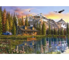 ANATOLIAN Puzzle Roubenka u jezera / 2000 dílků / od 12 let