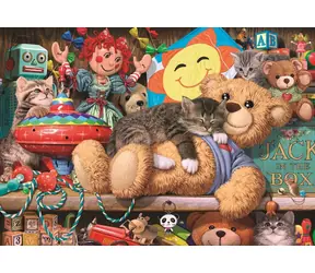 ANATOLIAN Puzzle Koťata na poličce s hračkami / 260 dílků / od 8 let