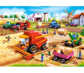 Castorland 066278 Puzzle Práce na farmě / 60 dílků / od 5 let