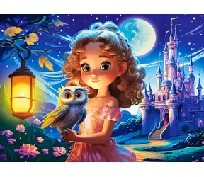 Castorland 070190 Puzzle Princezna a sova / 70 dílků / od 5 let