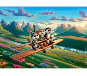 ART PUZZLE 35409 Puzzle Odvážní piloti / 100 dílků / od 5 let