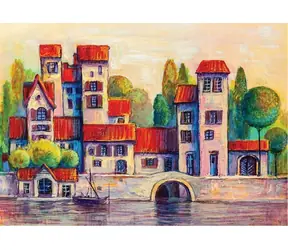 ART PUZZLE 5213 Puzzle Přírodní město / 1000 dílků / od 15 let