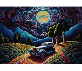 ART PUZZLE 5255 Puzzle Noc v Transylvanii / 1000 dílků / od 15 let