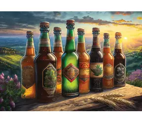 ART PUZZLE 5262 Puzzle Retro lahve od piva / 1000 dílků / od 15 let