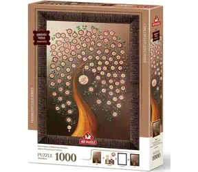 ART PUZZLE 5661 Puzzle s rámem a lepidlem 3v1 99 jmen Alláha / 1000 dílků / od 15 let