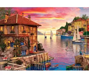 ART PUZZLE 5374 Puzzle Středomořský přístav / 1500 dílků / od 15 let