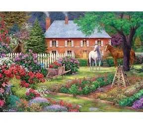 ART PUZZLE 5397 Puzzle Zahrada s koňmi / 1500 dílků / od 15 let