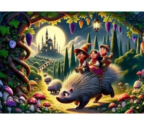ART PUZZLE 35541 Puzzle Ježek a kamarádi / 200 dílků / od 7 let