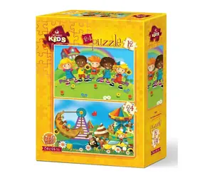 ART PUZZLE 5551 Puzzle Děti se baví / 12+24 dílků / od 3 let