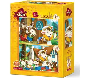 ART PUZZLE 5552 Puzzle Roztomilá telátka / 12+24 dílků / od 3 let