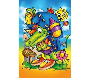 ART PUZZLE 5852 Dřevěné puzzle Cesta do školy / 16 dílků / od 3 let