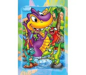 ART PUZZLE 5857 Dřevěné puzzle Dinosauři na rybách / 16 dílků / od 3 let