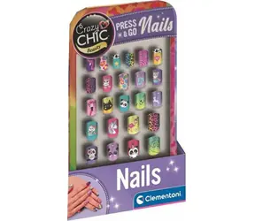 Clementoni Crazy Chic Beauty: Press & Go Nails Animals / od 6 let