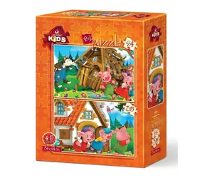 ART PUZZLE 5568 Puzzle Tři prasátka / 24+35 dílků / od 4 let