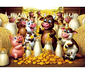 ART PUZZLE 35041 Puzzle Mléčný poklad / 25 dílků / od 3 let