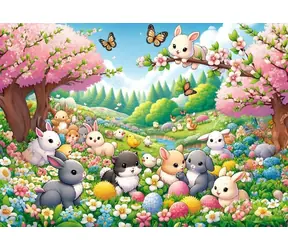 ART PUZZLE 35046 Puzzle Setkání zajíčků / 25 dílků / od 3 let