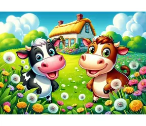ART PUZZLE 35042 Puzzle Šťastné kravičky / 25 dílků / od 3 let