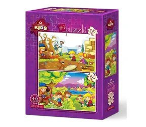 ART PUZZLE 5585 Puzzle Malí botanici / 35+60 dílků / od 4 let