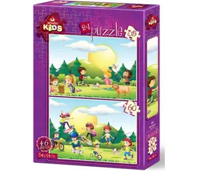ART PUZZLE 4497 Puzzle Čas na hraní / 35+60 dílků / od 4 let