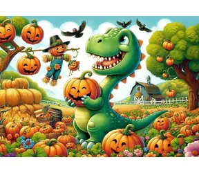 ART PUZZLE 35328 Puzzle Roztomilý dinosaurus / 50 dílků / od 4 let
