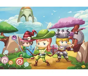 ART PUZZLE 4501 Puzzle Tři malí hrdinové / 50 dílků / od 5 let