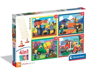 Clementoni 21741 Puzzle Vytížení v práci 4v1 (12+16+20+24 dílků) / od 3 let