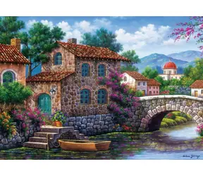 ART PUZZLE 5070 Puzzle Kanál s květinami / 500 dílků / od 8 let