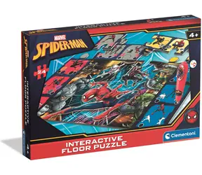 Clementoni Podlahové puzzle s interaktivním perem Spiderman 24 dílků / od 3 let