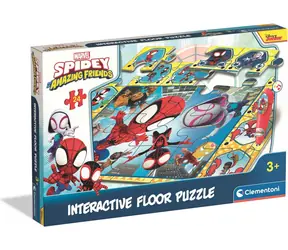 Clementoni Podlahové puzzle s interaktivním perem Spidey 24 dílků / od 3 let