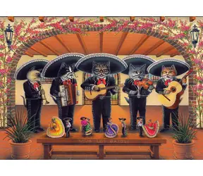 ART PUZZLE 5082 Puzzle Kočičí flamenco skupina / 500 dílků / od 8 let