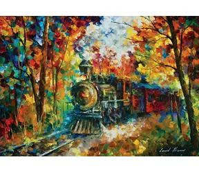 ART PUZZLE 5096 Puzzle Podzimní vlak / 500 dílků / od 8 let