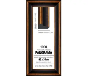 ART PUZZLE 5722 Rám na puzzle 96x34cm hnědá