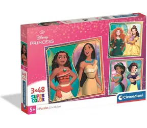 Clementoni 25064 Puzzle Disney princezny 3x48 dílků / od 5 let