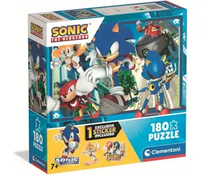 Clementoni 29798 Puzzle Ježek Sonic: Připraveni 180 dílků / od 7 let