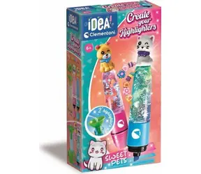Clementoni IDEA Kreativní sada pro výrobu zvýrazňovačů Sweet Pets / od 6 let