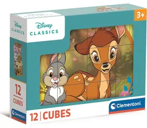 Clementoni Obrázkové kostky Disney klasické pohádky 12 kostek