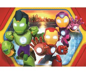 Clementoni 24829 Puzzle Iron Man a jeho úžasní přátelé MAXI 24 dílků / od 3 let