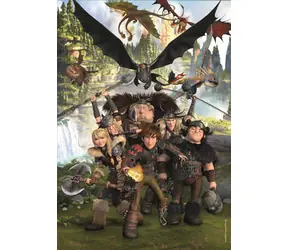 Clementoni 29793 Puzzle Jak vycvičit draka: Jezdci z Blpu 180 dílků / od 7 let