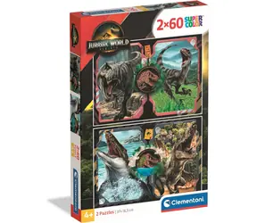 Clementoni 24830 Puzzle Jurský svět 2x60 dílků / od 5 let