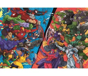 Clementoni 25061 Puzzle Marvel: Hrdinové vs. padouši 104 dílků / od 6 let
