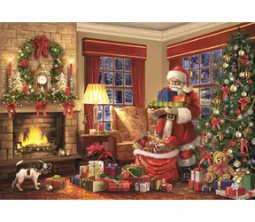 Clementoni 39924 Puzzle Santova návštěva 1000 dílků