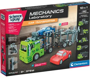 Clementoni Science&Play Mechanická laboratoř Přepravník automobilů 10v1 / od 8 let