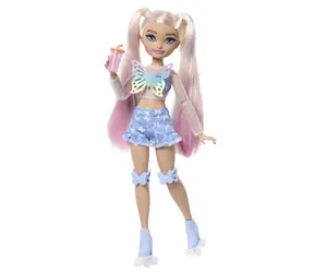 Mattel Barbie dream Besties panenka na kolečkových bruslích  - MALIBU / od 4 let